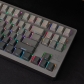 Dust Full PBT Gradient Grey Dip-dye Keycaps Set Doubleshot Backlit OEM Profile for Cherry MX Mechanical Keyboard